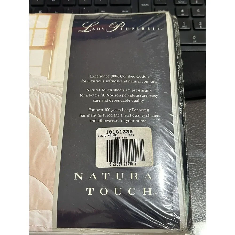 LADY PEPPERELL NO-IRON PERCALE TWIN FITTED and Flat Sheet 180 Thread Count